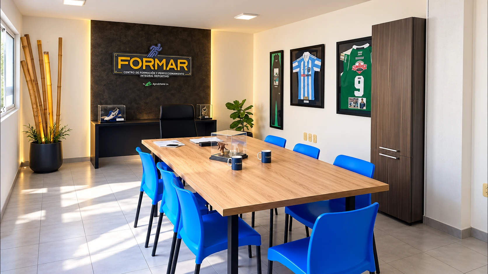 Oficinas y sala de reuniones del Centro de Alto Rendimiento FORMAR
