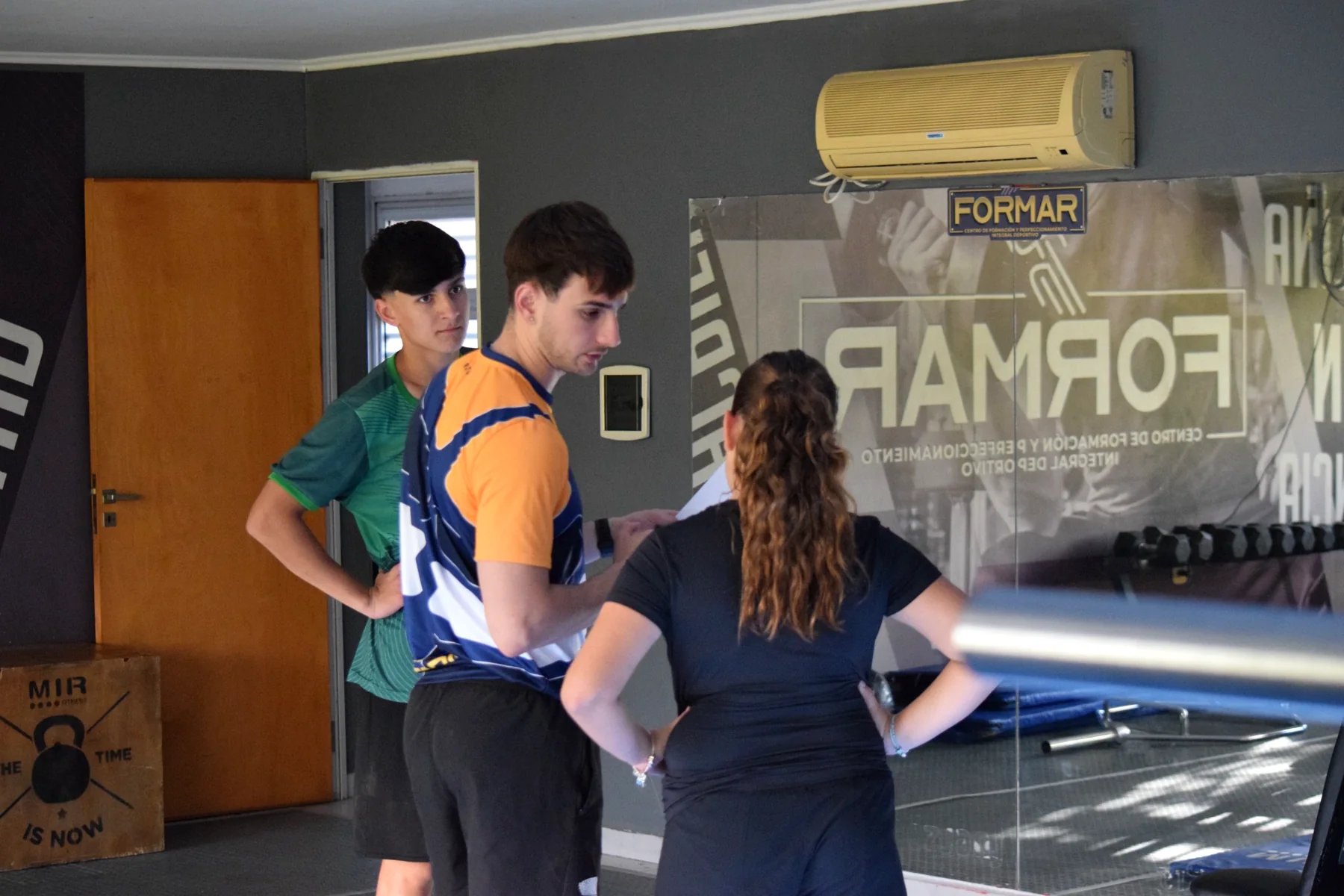 Trabajo y acompañamiento profesional en el gimnasio